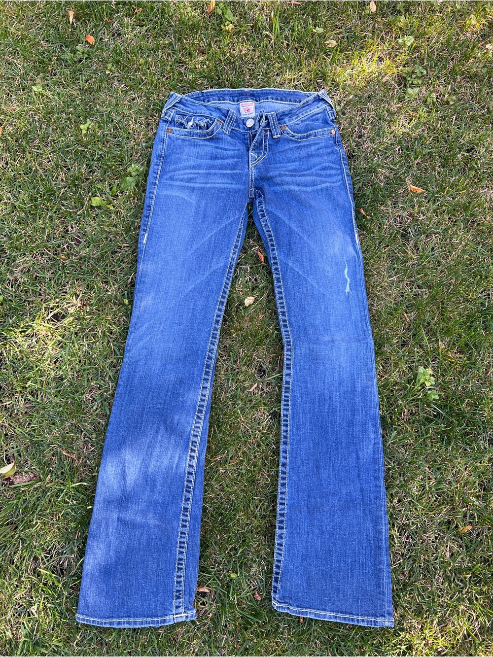 True Religion Hi-Cut Women's Blue Bootcut Jeans